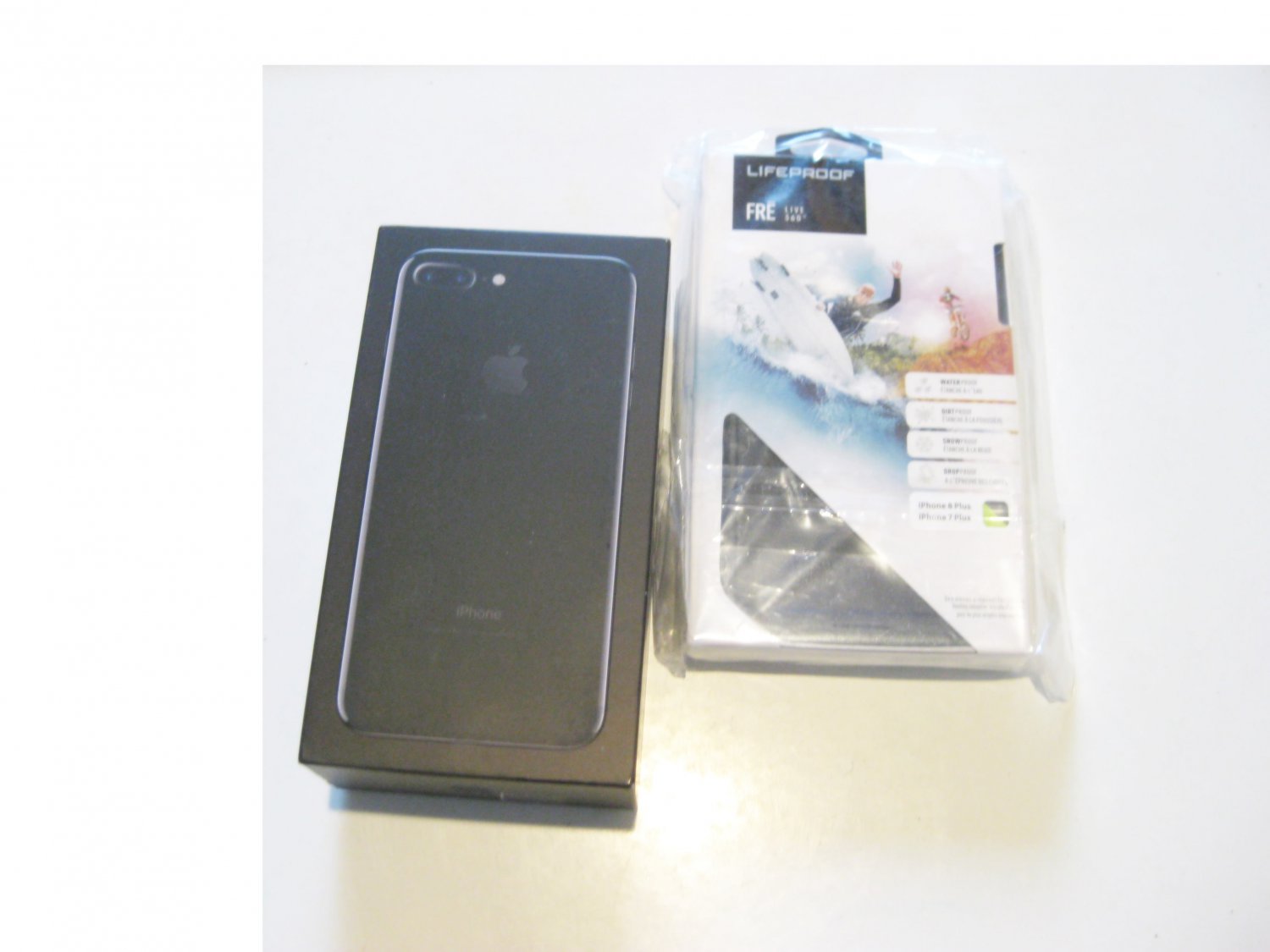 9.5/10 Jet Black 128gb Sprint  Iphone 7+ A1661 Deal!!!