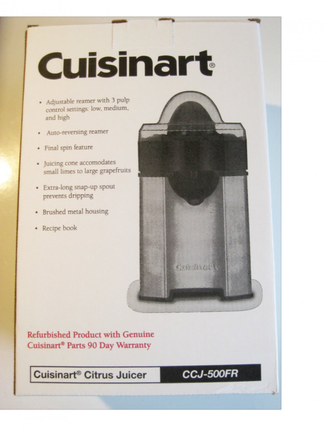 Cuisinart CCJ-500FR (Certified Refurbished) Citrus Juicer