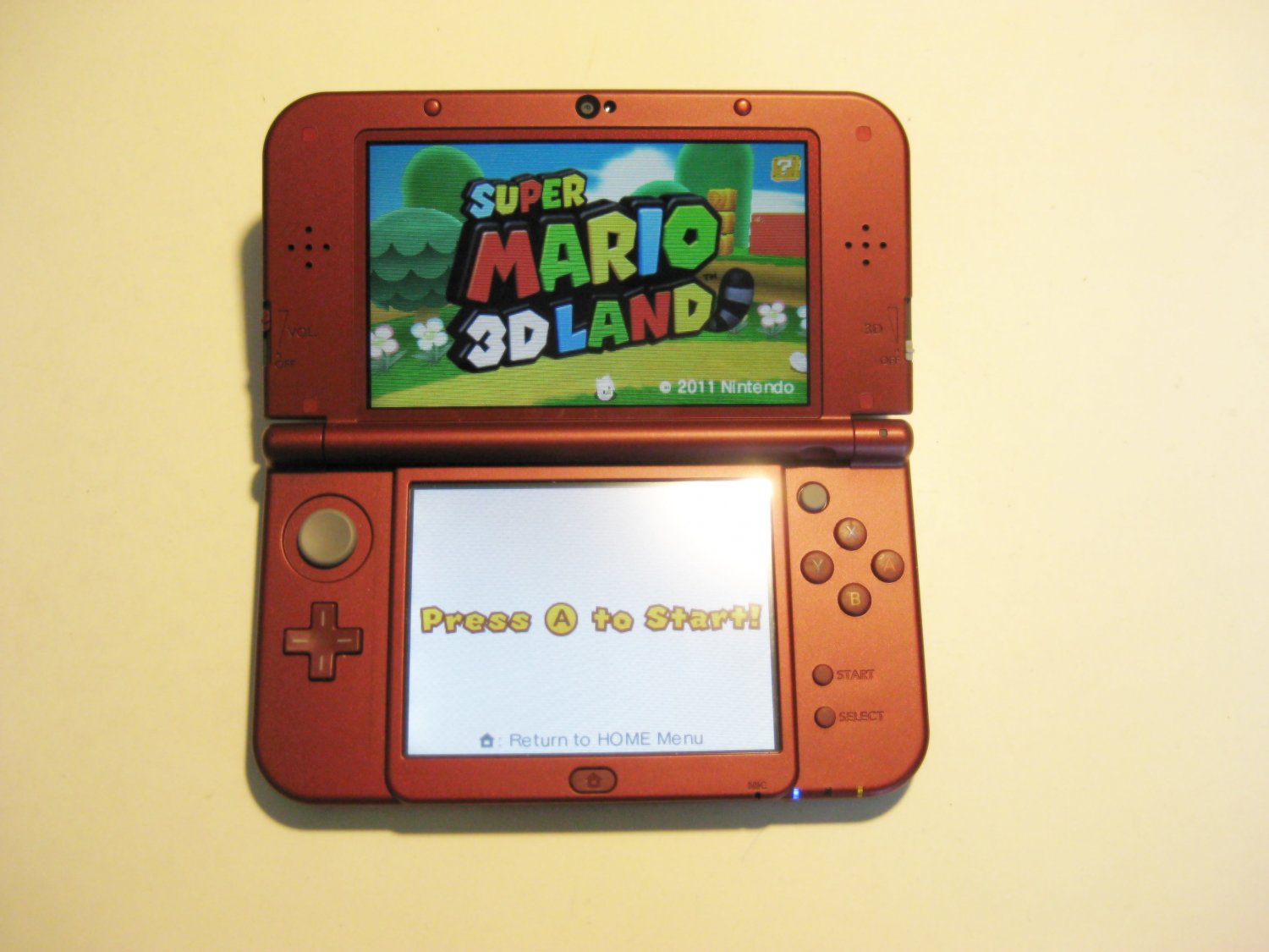 Red Nintendo New 3ds XL w Mario 3d Land & More!