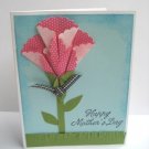 Pink Origami Flower Mothers Day Card