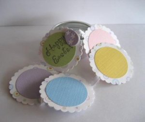 Easter Scrapbook in a Tin