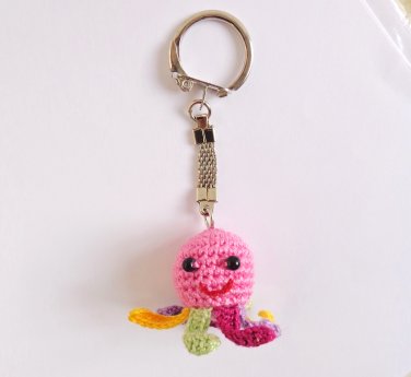 Keychain Squidgy Octopus with colorful tentacles Of Mice & Men Keychain