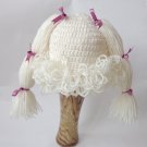 Cabbage Patch Kid Hat Inspired Crochet Wig Bunch Pigtail Style