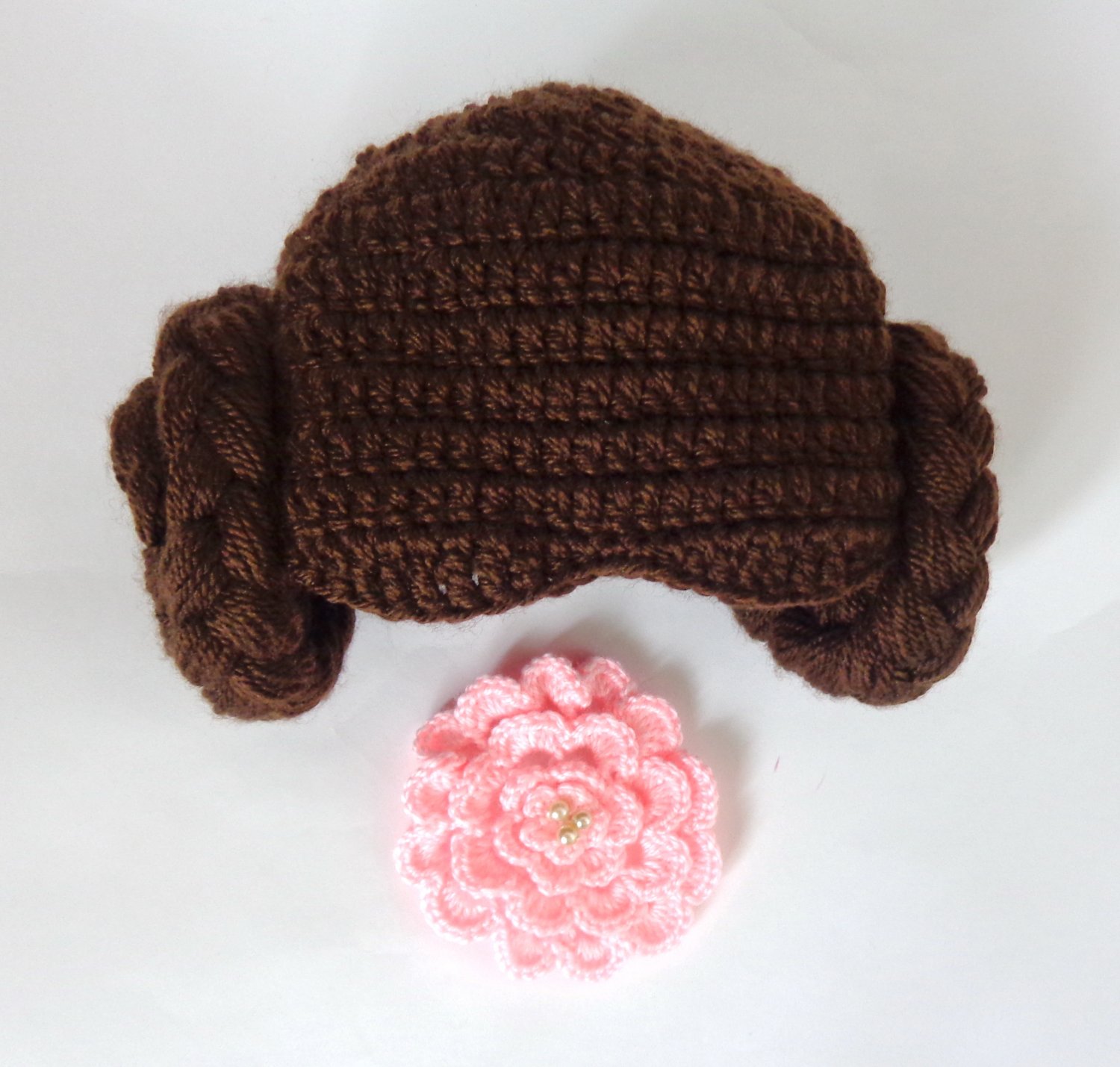 Princess Leia Crocheted Baby Hat From Star Wars Princess Queen Hat Wig - 1-3 years