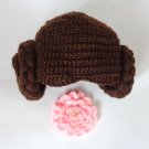 Princess Leia Crocheted Baby Hat From Star Wars Princess Queen Hat Wig - 1-3 years