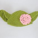 Yoda Baby Hat From Star Wars - Wig Beanie For Girl Halloween / Cosplay 3-6 months
