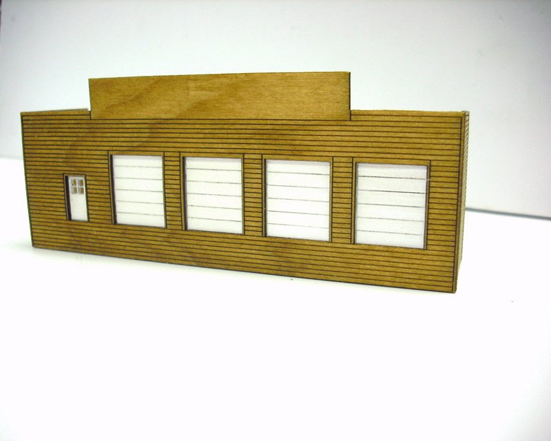 N SCALE Laser Cut Freight Terminal Building Kit