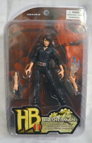 Liz Sherman Hellboy Ii Action Figure Includes Alternate Flame Hand B P R D Issued Handgun