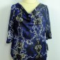 NEW Style & Co. Sparkling Drape Neck PLUS SIZE Clothing TOP BLOUSE 0X 14W 16W