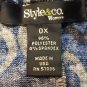 NEW Style & Co. Sparkling Drape Neck PLUS SIZE Clothing TOP BLOUSE 0X 14W 16W