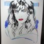Dennis Mukai Serigraph "Blue Eyes" 1995 Virtu Years *Signed* *Certified* RARE