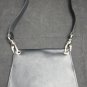 Bolliver Black Leather and Black Boar/Horse Sporran with Silver Rivets