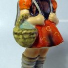 HUMMEL FIGURINE ~Schoolgirl ~ 4 1/4" ~ TMK 3 ~ #81