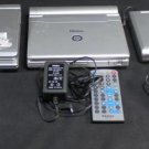 Lot 3 Portable DVD Players with General Power Adapters and Two Remotes Not Test