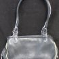 Cole Haan F04 Black Leather Hobo Handbag w/ Silver Hardware, Aqua Interior