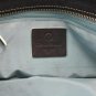Cole Haan F04 Black Leather Hobo Handbag w/ Silver Hardware, Aqua Interior