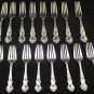 Antique Watson Sterling Silver Flatware Meadow Rose 71pcs Naken Silverware Chest