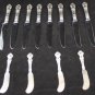 Antique Watson Sterling Silver Flatware Meadow Rose 71pcs Naken Silverware Chest