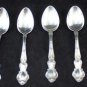 Antique Watson Sterling Silver Flatware Meadow Rose 71pcs Naken Silverware Chest