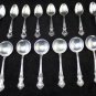 Antique Watson Sterling Silver Flatware Meadow Rose 71pcs Naken Silverware Chest