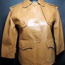 NWT Superior New York Cognac Tan Leather Button Down Jacket - Women's Size M