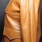NWT Superior New York Cognac Tan Leather Button Down Jacket - Women's Size M