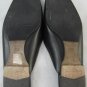 Black Chanel Leather Flat Slides Slipper Square Toe SZ EU38.5/US8
