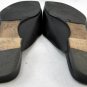 Black Chanel Leather Flat Slides Slipper Square Toe SZ EU38.5/US8