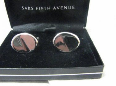 Saks Fifth Avenue Cuff Links Sterling Silver