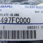 Subaru Blank Key Plate OEM 57497FC000 Impreza Forester Key Blank