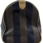 Fendi Logo Bag/Purse Brown/Black Stripe 1990's Handbag