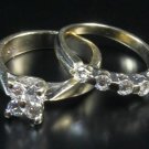 Westchester Gold Inc. Gold & Diamond Engagement Ring Set (2) Rings w/ Appraisal