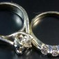 Westchester Gold Inc. Gold & Diamond Engagement Ring Set (2) Rings w/ Appraisal