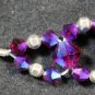 Swarovski Crystal Necklace Choker Earring Set Bridal or Prom Handmade