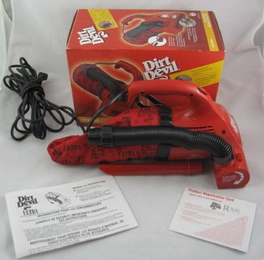 Dirt Devil 08230 Ultra Hand Vac 4AMP Red Gently Used