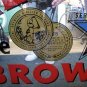 Giant Framed Newcastle Brown Ale Brewery Bar / Pub Mirror