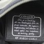 Authentic Coach Black Patent Leather Stripe Monogram Tote Bag