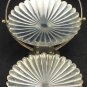 Vintage Silver Plated 3 Tier Folding Clamshell Candy Dish Serving Tray