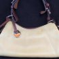 Dooney and Bourke Pebbled Leather Hobo Handbag in Cream Yellow