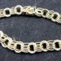 4 Beautiful Antique Gold Filled Charm Bracelts