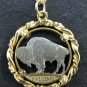 Buffalo Nickel Gold Plated 18" (cut out) Coin Necklace