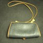 Vintage Dooney & Burke All Weather Black Leather Crossbody Shoulder Handbag