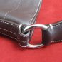 COACH Dark Brown Leather Soho Hobo Top Zip #F10908 Handbag w/ Silver Hardware