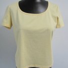 St. John Sport by Marie Gray Yellow Cotton T-Shirt Women's Size M