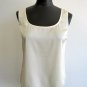 St. John Ivory Silk Top Camisole Sleeveless Slip Over Tank