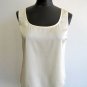 St. John Ivory Silk Top Camisole Sleeveless Slip Over Tank