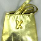 Paloma Picasso Gold Metallic Leather Signature Bag