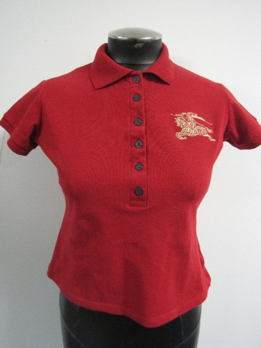 Red Burberry Polo - Women's Size S (2/4)