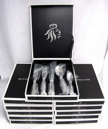 (11) Royal Doulton Platinum Elegance Flatware, 5 pc. Dinner Service Sets
