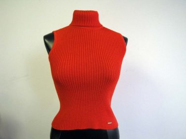 St. John Sport By Marie Gray Orange/Red Sleeveless T-Neck